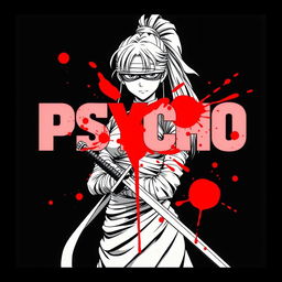 A 1980s anime title screen featuring the text "PSYCHO" in bold, retro styling