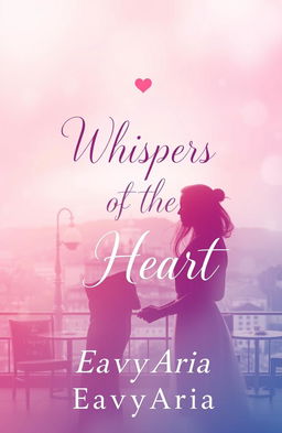 A romantic book cover design for the title 'Whispers of the Heart' by EavyAria