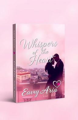 A romantic book cover design for the title 'Whispers of the Heart' by EavyAria