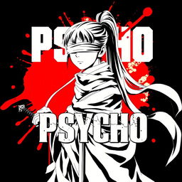 A 1980s anime-inspired title screen featuring the text "PSYCHO" in bold letters