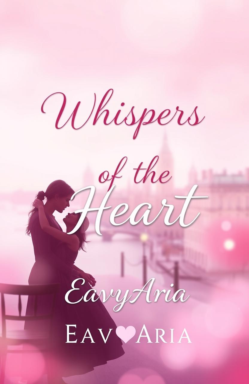 A romantic book cover design for "Whispers of the Heart" by EavyAria