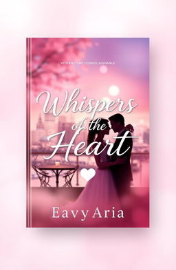 A romantic book cover design for "Whispers of the Heart" by EavyAria