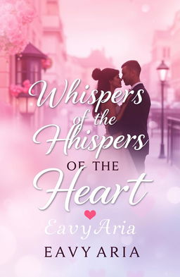 A romantic book cover design for "Whispers of the Heart" by EavyAria