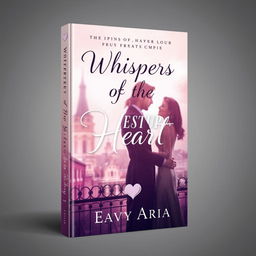 A professional and realistic book cover design for "Whispers of the Heart" by EavyAria