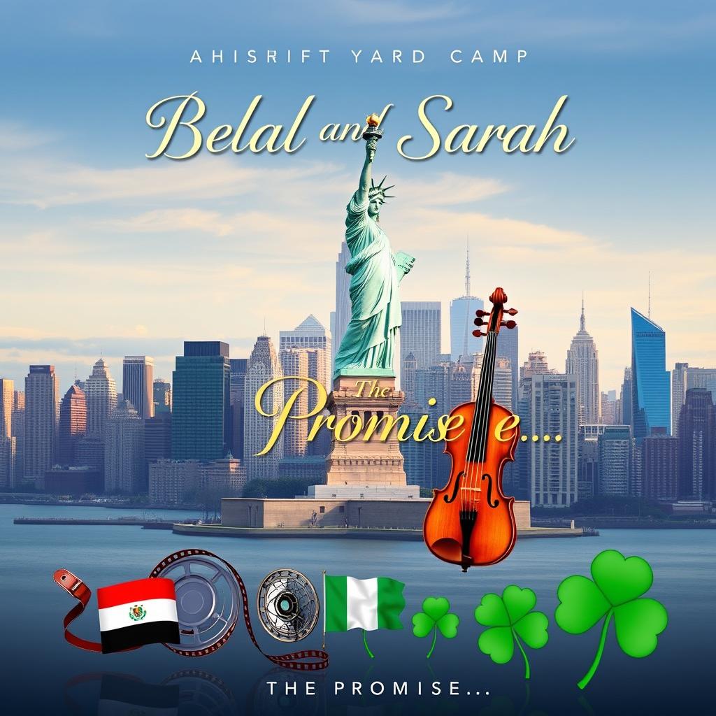 Book cover with New York City skyline and prominently featured Statue of Liberty