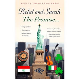 Book cover with New York City skyline and prominently featured Statue of Liberty