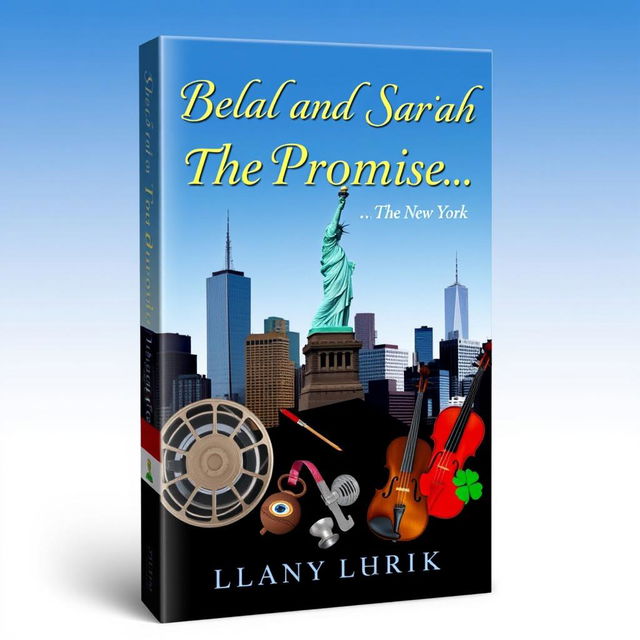 Book cover with New York City skyline and prominently featured Statue of Liberty