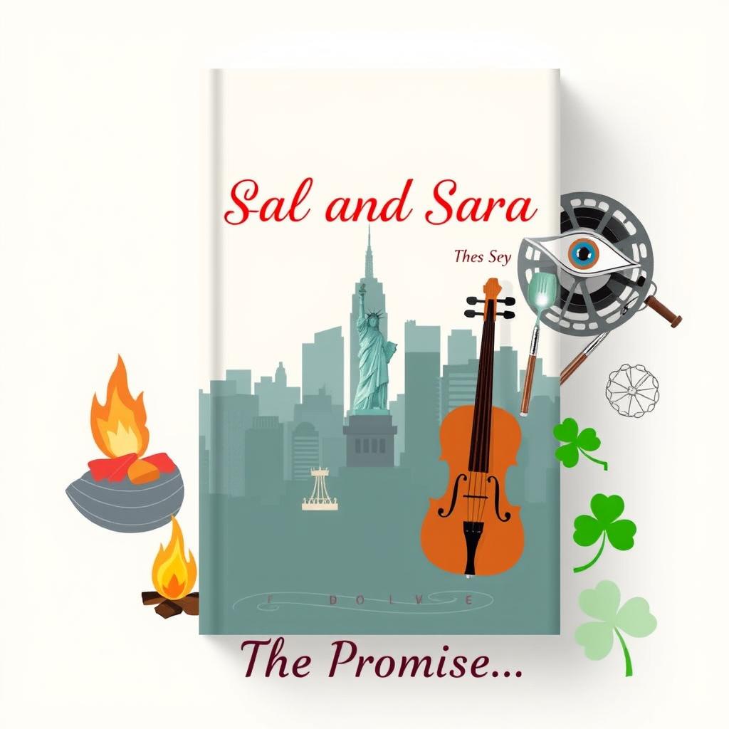 A romantic book cover titled 'Belal and Sarah' with the subtitle 'The Promise