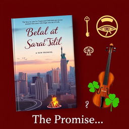 A romantic book cover titled 'Belal and Sarah' with the subtitle 'The Promise