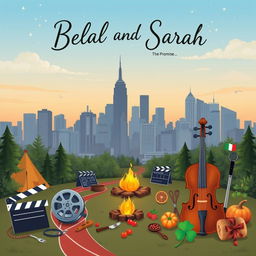 A romantic book cover titled 'Belal and Sarah' with a subtitle 'The Promise