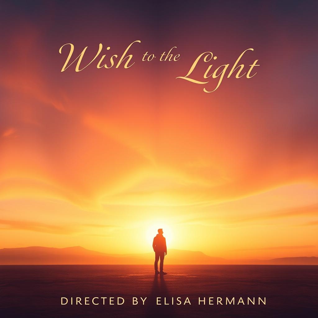 A captivating and mysterious movie poster for a film titled 'Wish to the Light', directed by Elisa Herrmann