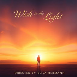 A captivating and mysterious movie poster for a film titled 'Wish to the Light', directed by Elisa Herrmann