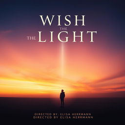 A captivating and mysterious movie poster for a film titled 'Wish to the Light', directed by Elisa Herrmann