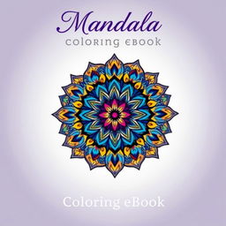 A vibrant and intricate mandala design as the central focus of the eBook cover