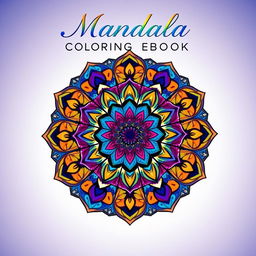 A vibrant and intricate mandala design as the central focus of the eBook cover