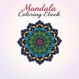 A vibrant and intricate mandala design as the central focus of the eBook cover