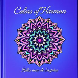 Uma capa de livro encantadora para um livro de colorir estilo mandala