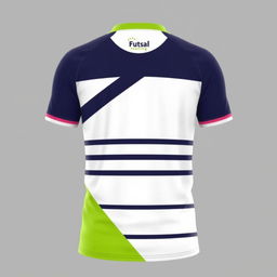 A simple and sleek futsal jersey design with minimalist patterns