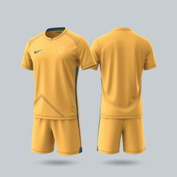 A simple futsal jersey design that emphasizes clean lines and minimalistic style