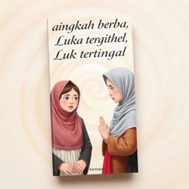 A book cover for "Langkah berbayar, Luka tertinggal" featuring two sisters