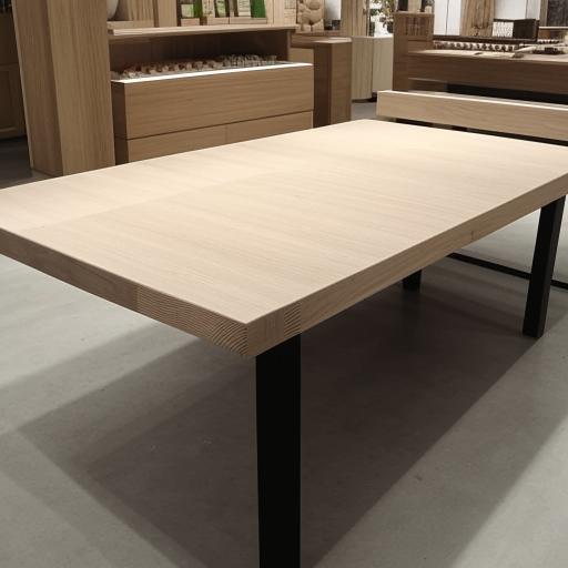 A large retail shop table measuring 16 feet in breadth and 20 feet in length, designed with a modern aesthetic.