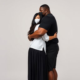 A 27-year-old Asian woman with long dark hair, tall with a plump body, medium-sized breasts, and a big butt, and a weak tan