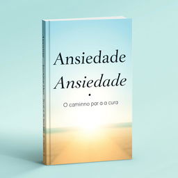 A captivating book cover design featuring the title 'Ansiedade: O Caminho para a Cura'