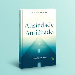 A captivating book cover design featuring the title 'Ansiedade: O Caminho para a Cura'