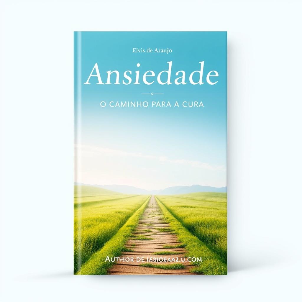 A book cover featuring the title 'Ansiedade: O Caminho para a Cura' and the author's name, Elvis de Araujo