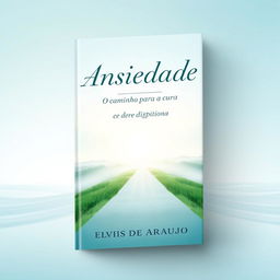 A book cover featuring the title 'Ansiedade: O Caminho para a Cura' and the author's name, Elvis de Araujo