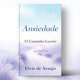 A book cover design displaying the title 'Ansiedade: O Caminho para a Cura' along with the author's name, Elvis de Araujo