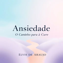 A book cover design displaying the title 'Ansiedade: O Caminho para a Cura' along with the author's name, Elvis de Araujo