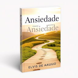 A captivating book cover design for "Ansiedade: O Caminho para a Cura" by Elvis de Araujo