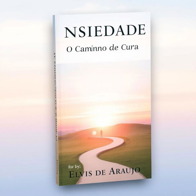 A book cover design for 'Ansiedade: O Caminho para a Cura' by Elvis de Araujo