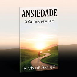 A book cover design for 'Ansiedade: O Caminho para a Cura' by Elvis de Araujo