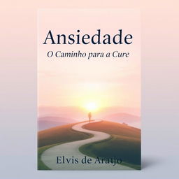 A book cover design for 'Ansiedade: O Caminho para a Cura' by Elvis de Araujo