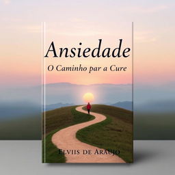 A book cover design for 'Ansiedade: O Caminho para a Cura' by Elvis de Araujo