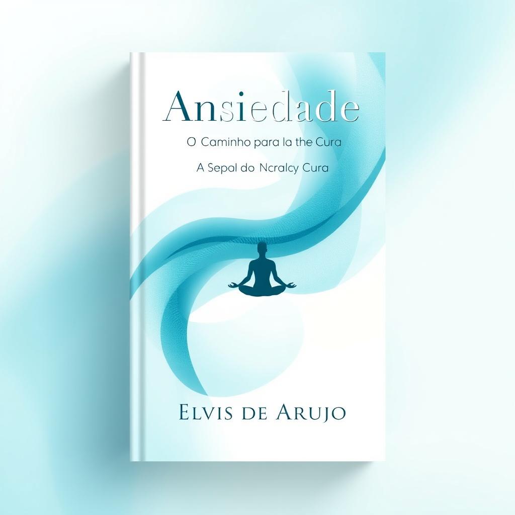 A book cover design for 'Ansiedade: O Caminho para a Cura' by Elvis de Araujo