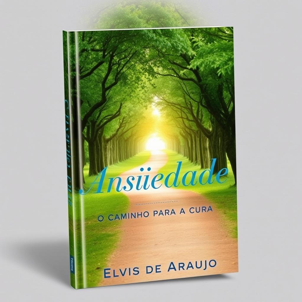 A captivating book cover for 'Ansiedade: O Caminho Para a Cura' by Elvis de Araujo