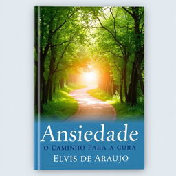 A captivating book cover for 'Ansiedade: O Caminho Para a Cura' by Elvis de Araujo