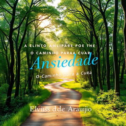 A captivating book cover for 'Ansiedade: O Caminho Para a Cura' by Elvis de Araujo