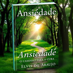 A captivating book cover for 'Ansiedade: O Caminho Para a Cura' by Elvis de Araujo