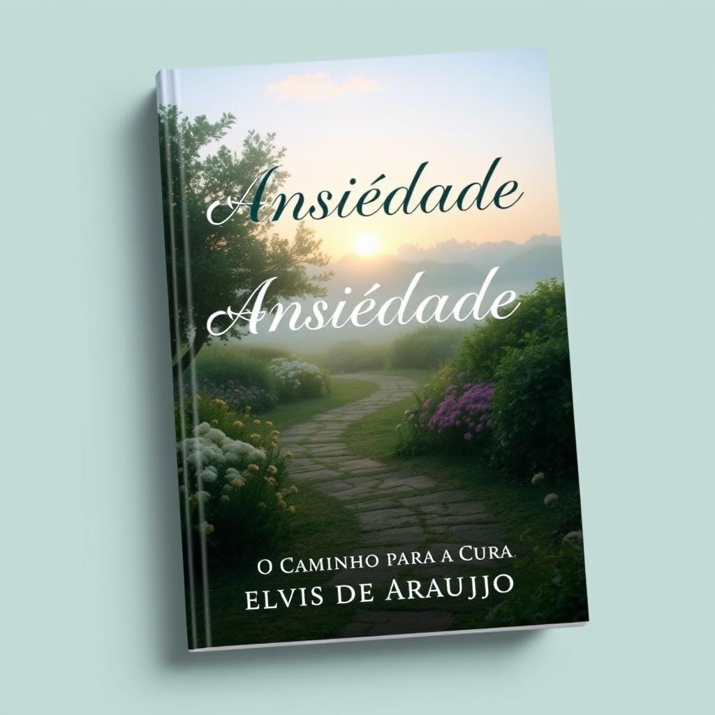 Book cover design for "Ansiedade: O Caminho para a Cura" by Elvis de Araujo