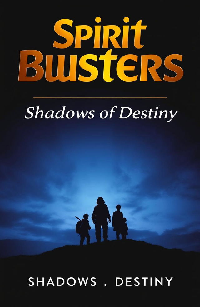 A novel cover for *Spirit Busters: Shadows of Destiny*