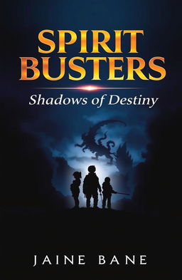 A novel cover for *Spirit Busters: Shadows of Destiny*