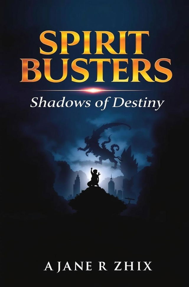 A novel cover for *Spirit Busters: Shadows of Destiny*