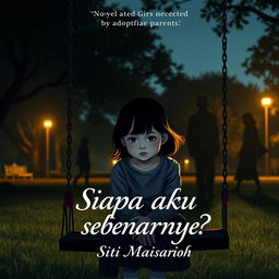 A novel cover for the title "Siapa aku sebenarnya?" by Siti Maisaroh