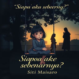 A novel cover for the title "Siapa aku sebenarnya?" by Siti Maisaroh