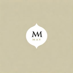 Design a logo for a luxury clothing brand named 'May'. The logo should communicate opulence and sophistication.