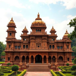 The majestic Lakshagraha Palace, elegantly constructed yet subtly hinting at its flammable nature